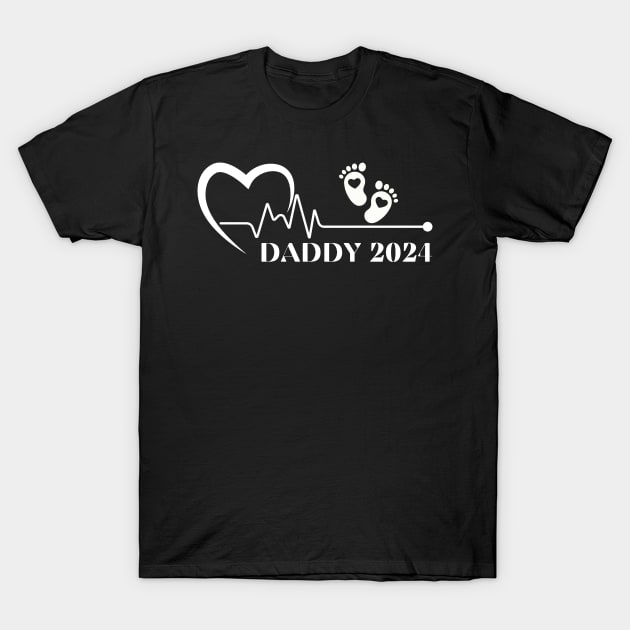 Expecting Daddy 2024 T-Shirt by Positive Designer